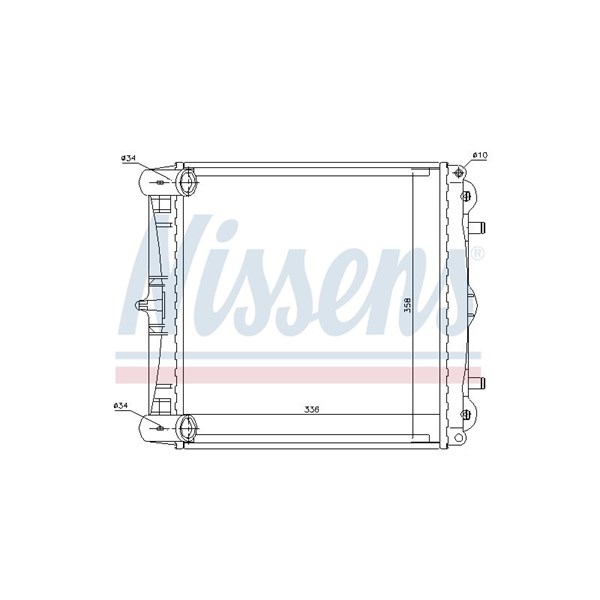Kylare, motorkylning, Fram, Nedre Nissens 63777 NISSENS Kylare, motorkylning, Fram, Nedre Nissens 63777 NISSENS