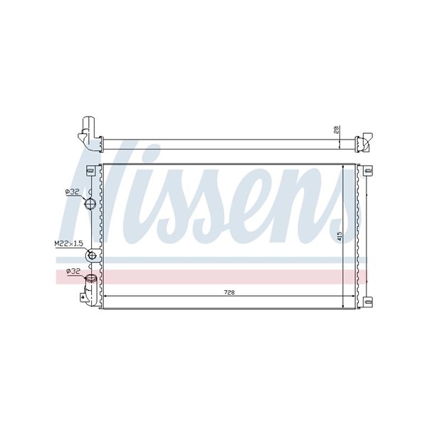 Kylare, motorkylning Nissens 63812A NISSENS