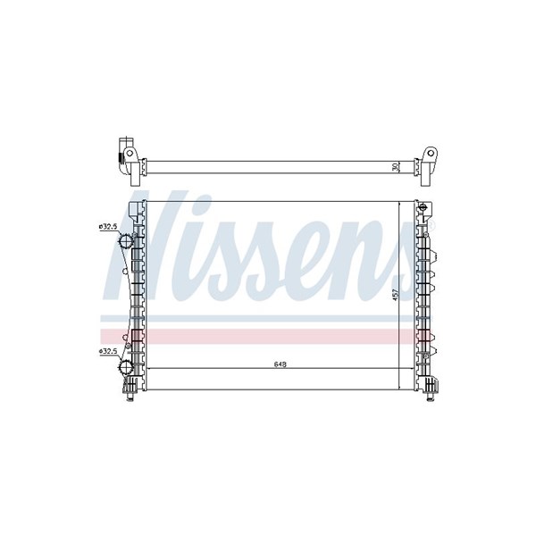 Kylare, motorkylning Nissens 63815 NISSENS