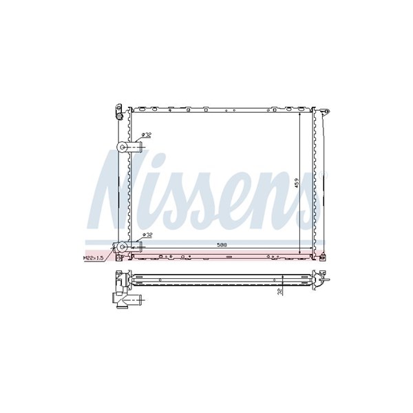 Kylare, motorkylning Nissens 63943A NISSENS Kylare, motorkylning Nissens 63943A NISSENS