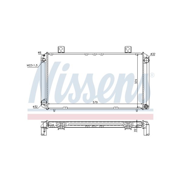 Kylare, motorkylning Nissens 64057A NISSENS