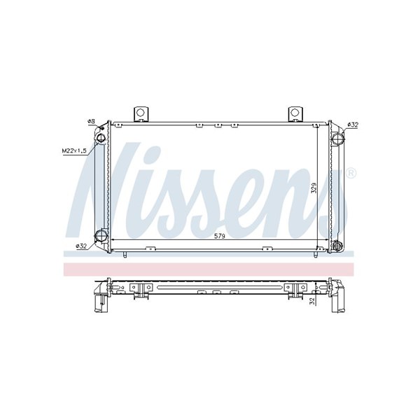 Kylare, motorkylning Nissens 64059A NISSENS