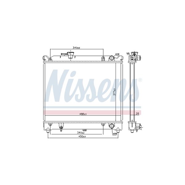 Kylare, motorkylning Nissens 64079 NISSENS