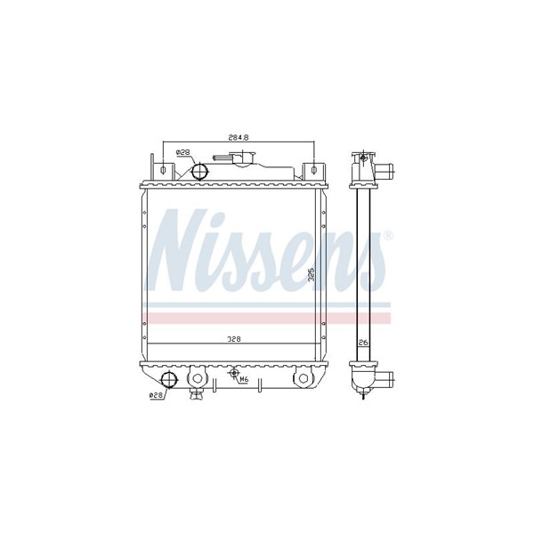 Kylare, motorkylning Nissens 64083 NISSENS