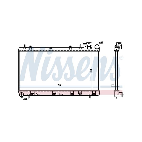 Kylare, motorkylning Nissens 64185 NISSENS