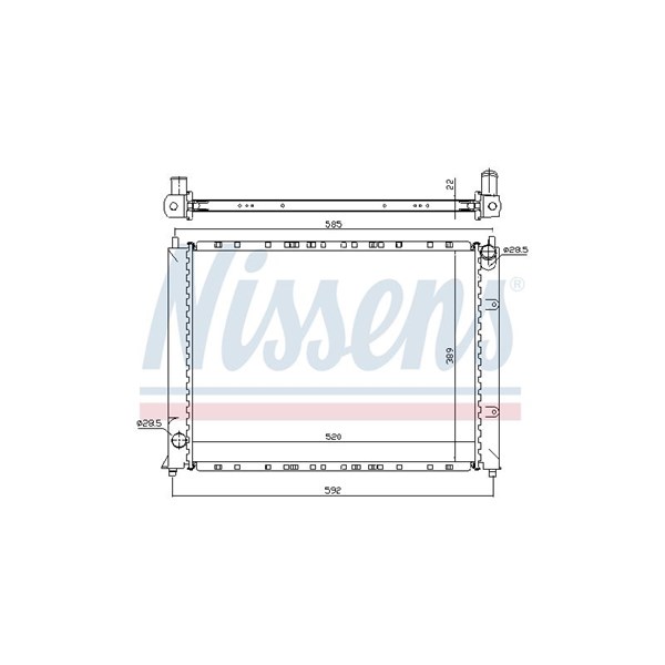 Kylare, motorkylning Nissens 64307A NISSENS