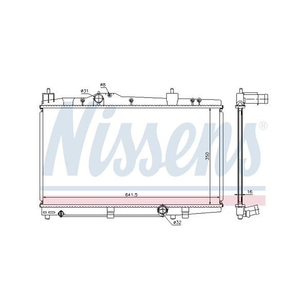Kylare, motorkylning Nissens 64655A NISSENS Kylare, motorkylning Nissens 64655A NISSENS