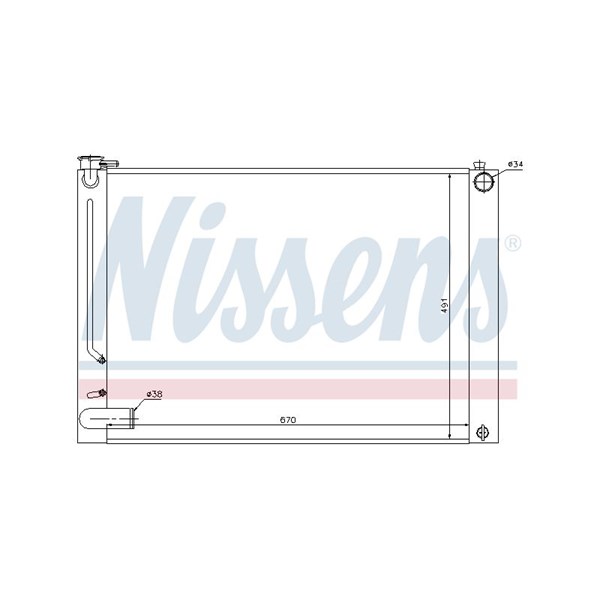 Kylare, motorkylning Nissens 64660 NISSENS Kylare, motorkylning Nissens 64660 NISSENS