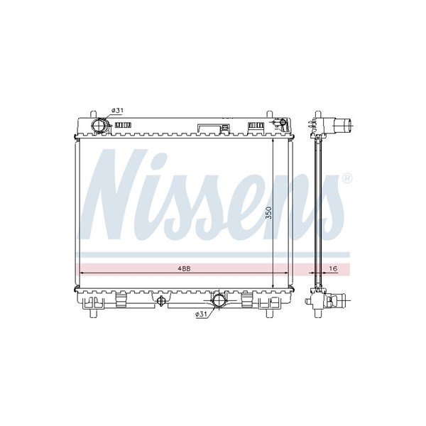 Kylare, motorkylning Nissens 64676A NISSENS Kylare, motorkylning Nissens 64676A NISSENS