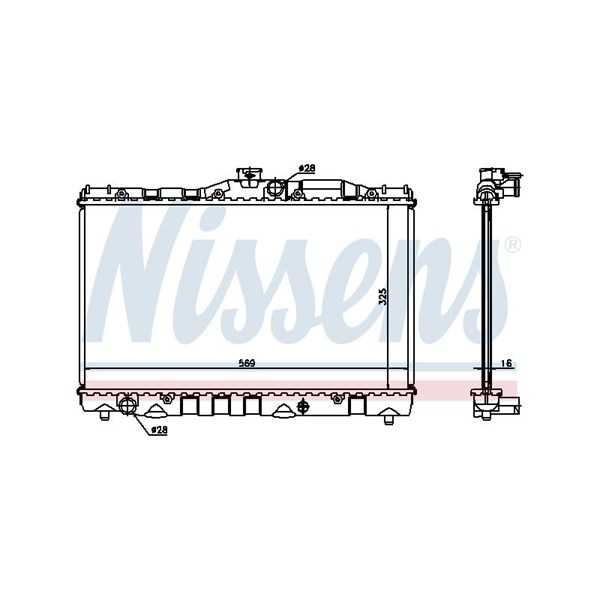 Kylare, motorkylning Nissens 64739 NISSENS Kylare, motorkylning Nissens 64739 NISSENS