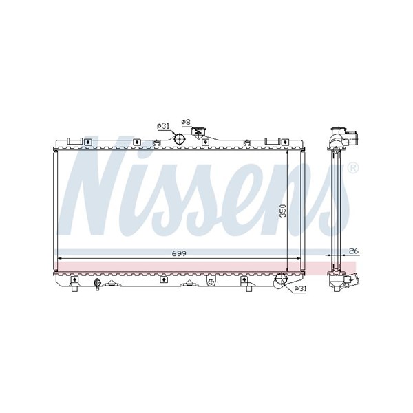 Kylare, motorkylning Nissens 64746A NISSENS Kylare, motorkylning Nissens 64746A NISSENS