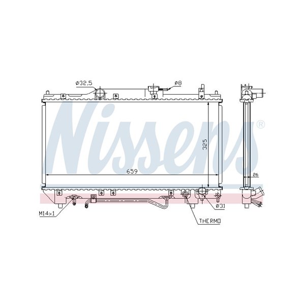 Kylare, motorkylning Nissens 64784A NISSENS Kylare, motorkylning Nissens 64784A NISSENS