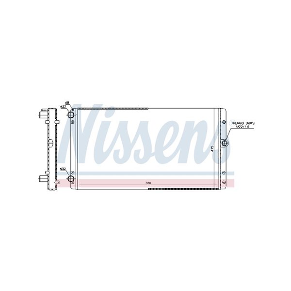 Kylare, motorkylning Nissens 65301 NISSENS Kylare, motorkylning Nissens 65301 NISSENS