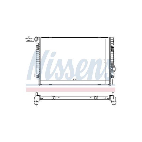 Kylare, motorkylning Nissens 65302 NISSENS