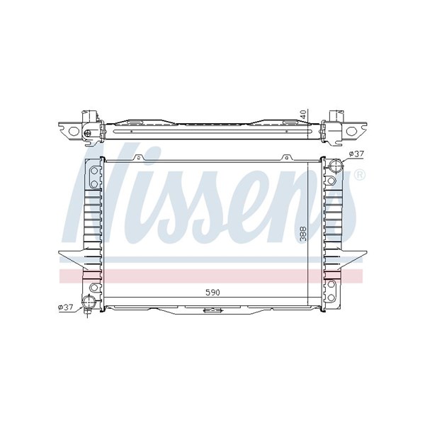 Kylare, motorkylning Nissens 65536A NISSENS