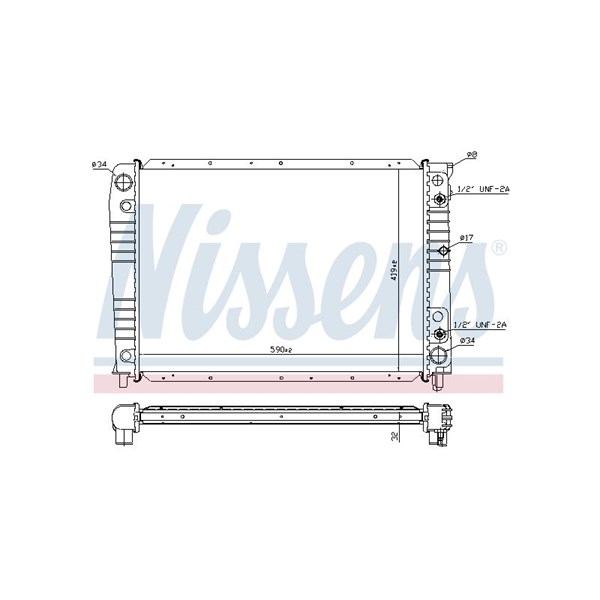 Kylare, motorkylning Nissens 65538A NISSENS