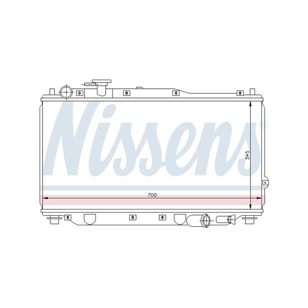 Kylare, motorkylning Nissens 66604 NISSENS
