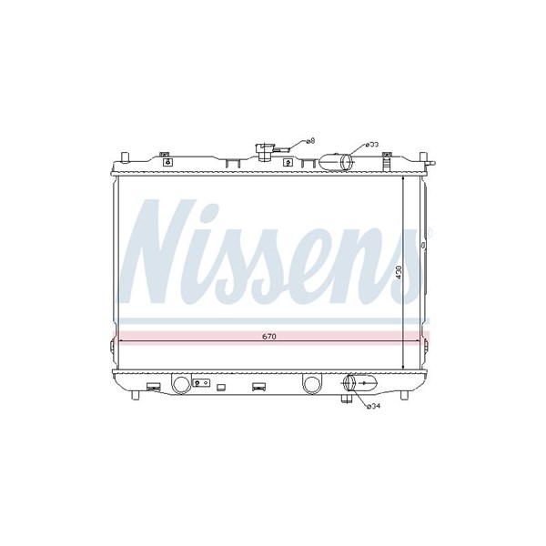 Kylare, motorkylning Nissens 66639 NISSENS