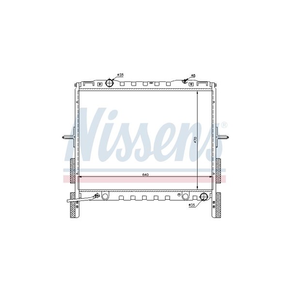 Kylare, motorkylning Nissens 66658 NISSENS