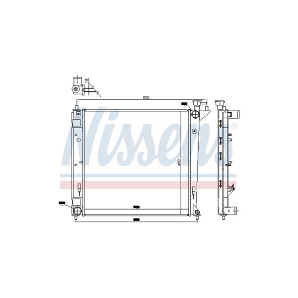 Kylare, motorkylning Nissens 66762 NISSENS