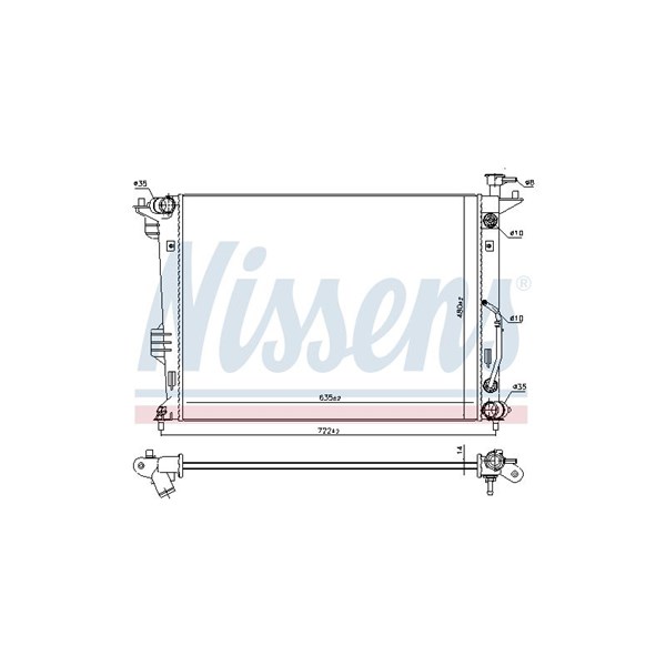 Kylare, motorkylning Nissens 66765 NISSENS