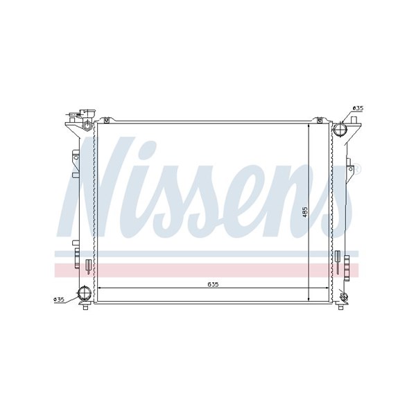 Kylare, motorkylning Nissens 66998 NISSENS