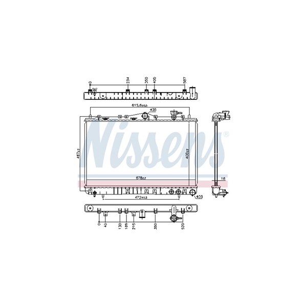 Kylare, motorkylning Nissens 67006 NISSENS Kylare, motorkylning Nissens 67006 NISSENS