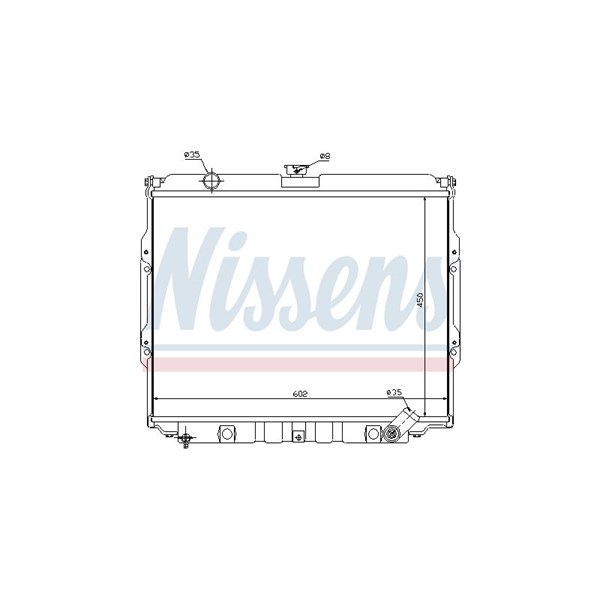 Kylare, motorkylning Nissens 67021 NISSENS