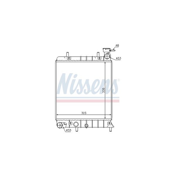 Kylare, motorkylning Nissens 67022 NISSENS