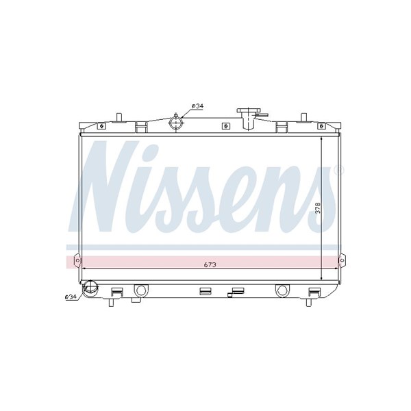 Kylare, motorkylning Nissens 67024 NISSENS Kylare, motorkylning Nissens 67024 NISSENS