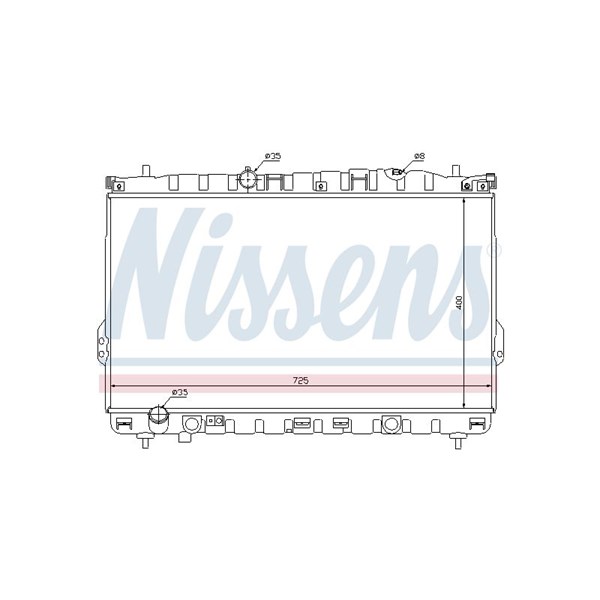 Kylare, motorkylning Nissens 67032 NISSENS
