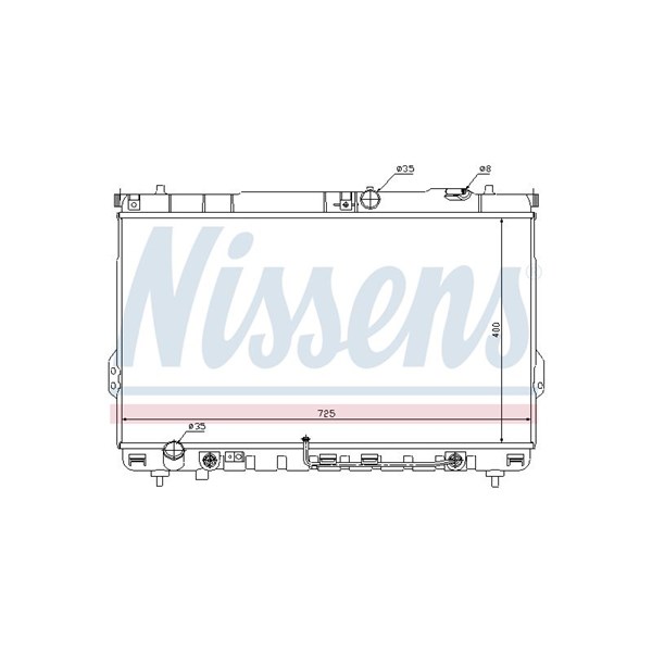 Kylare, motorkylning Nissens 67036 NISSENS