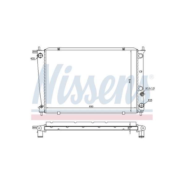 Kylare, motorkylning Nissens 67039 NISSENS Kylare, motorkylning Nissens 67039 NISSENS