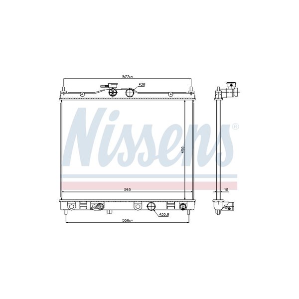 Kylare, motorkylning Nissens 67369 NISSENS