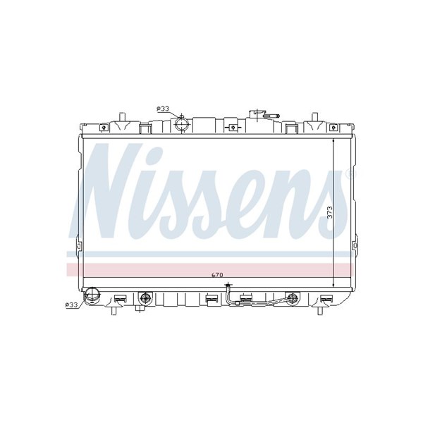 Kylare, motorkylning Nissens 67468 NISSENS