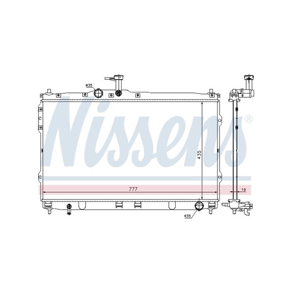 Kylare, motorkylning Nissens 67472 NISSENS Kylare, motorkylning Nissens 67472 NISSENS