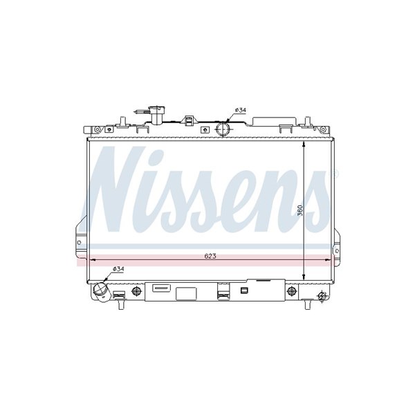 Kylare, motorkylning Nissens 67480 NISSENS