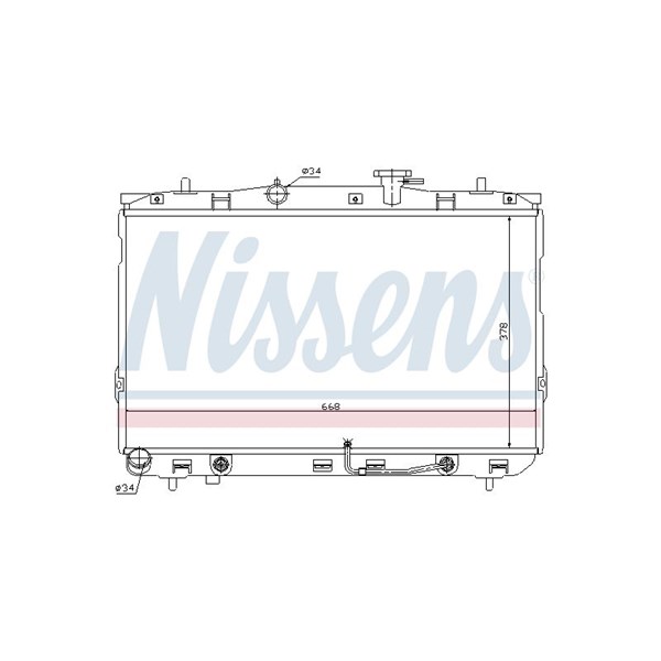 Kylare, motorkylning Nissens 67489 NISSENS