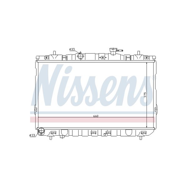 Kylare, motorkylning Nissens 67494 NISSENS
