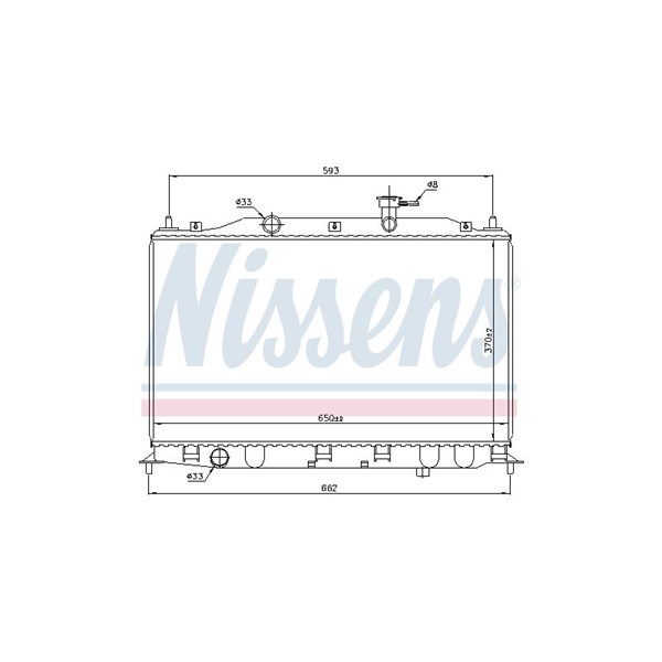 Kylare, motorkylning Nissens 67509 NISSENS