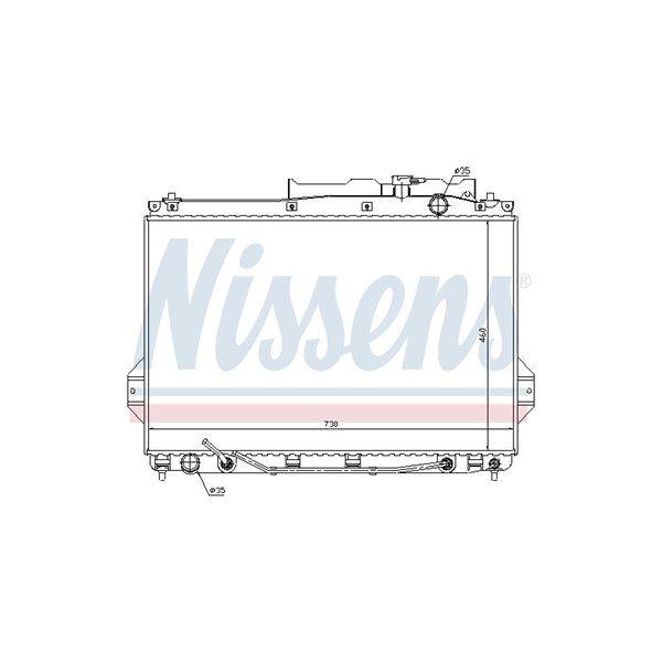 Kylare, motorkylning Nissens 67527 NISSENS