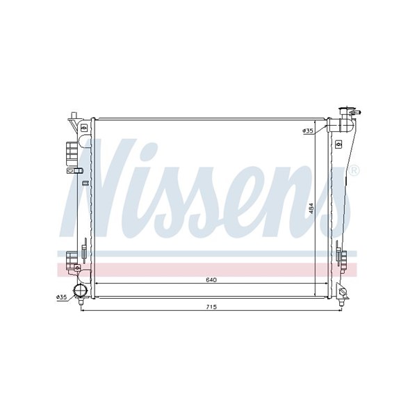 Kylare, motorkylning Nissens 67550 NISSENS