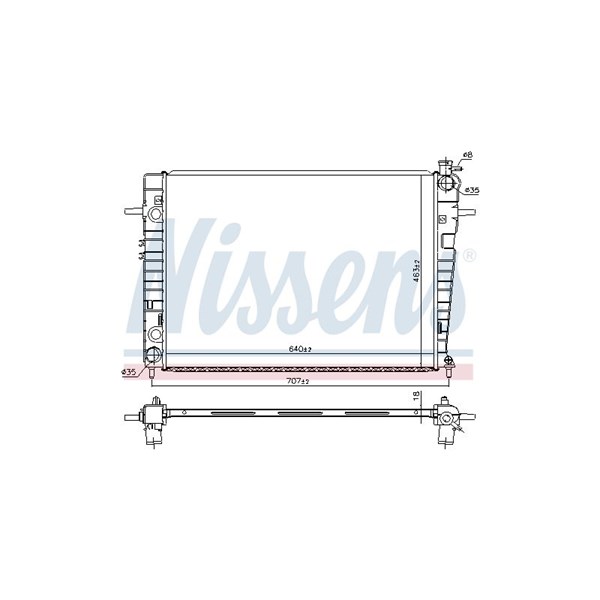 Kylare, motorkylning Nissens 67618 NISSENS