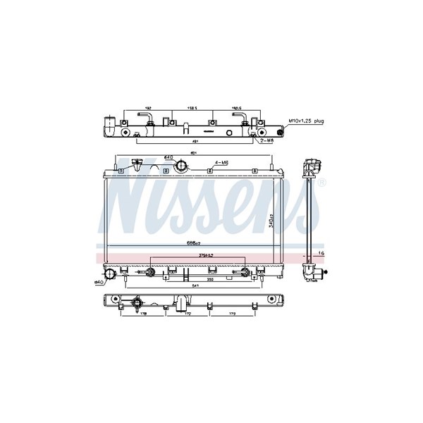 Kylare, motorkylning Nissens 67720 NISSENS