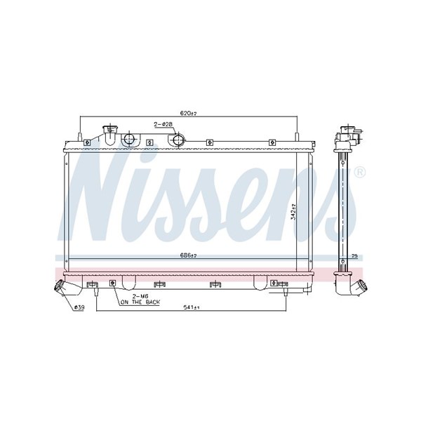 Kylare, motorkylning Nissens 67743 NISSENS
