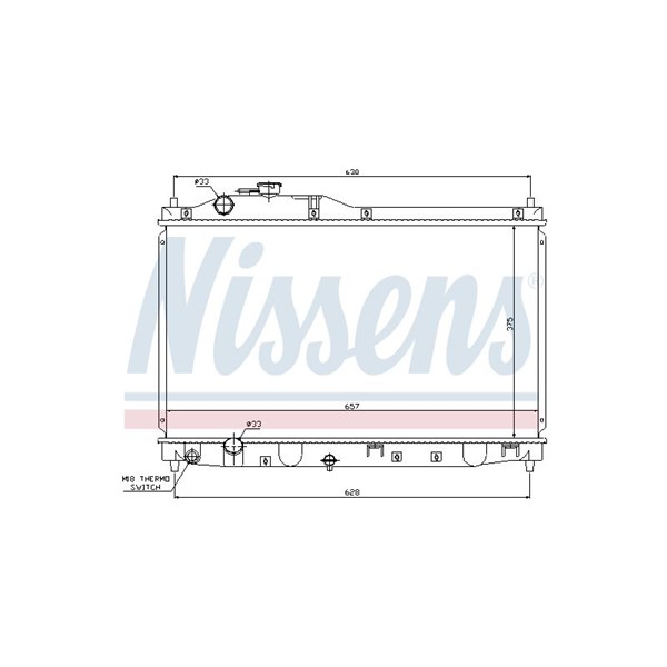 Kylare, motorkylning Nissens 68145 NISSENS