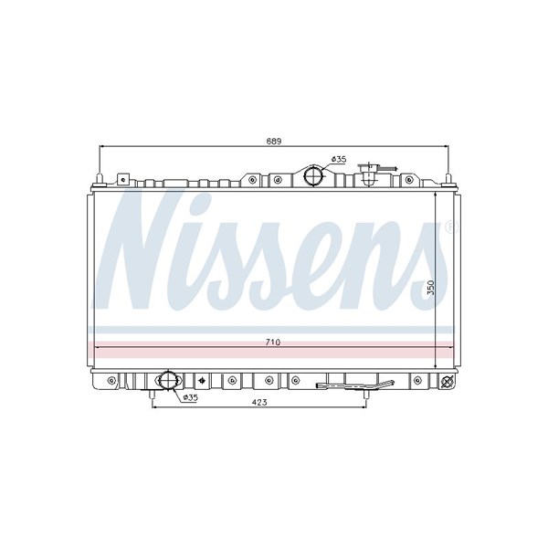 Kylare, motorkylning Nissens 68180 NISSENS