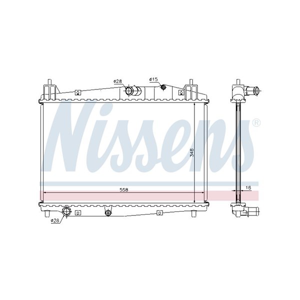 Kylare, motorkylning Nissens 68506 NISSENS Kylare, motorkylning Nissens 68506 NISSENS