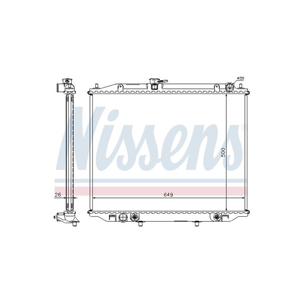Kylare, motorkylning Nissens 68709A NISSENS Kylare, motorkylning Nissens 68709A NISSENS