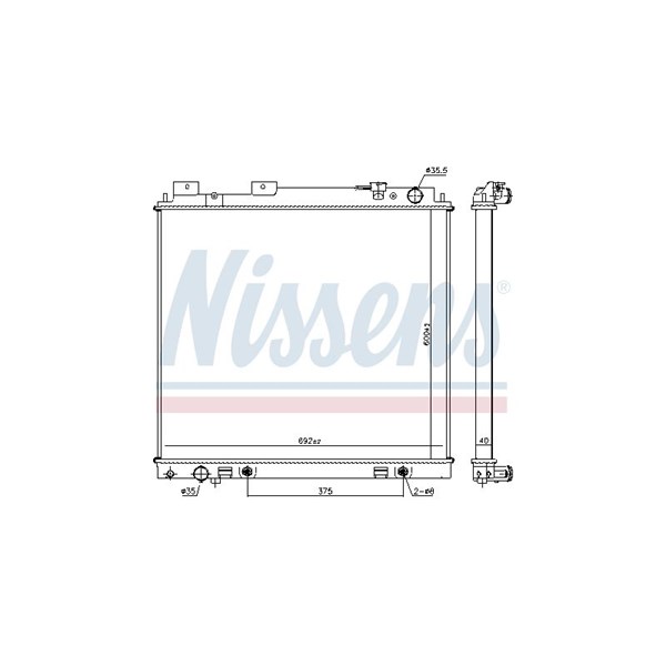 Kylare, motorkylning Nissens 68744 NISSENS